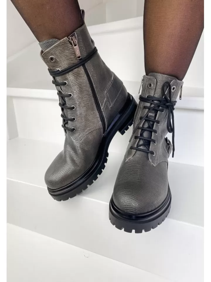 Fashion Minka Design Bottines Rangers Bela Armenia-Minka Gris/Argent