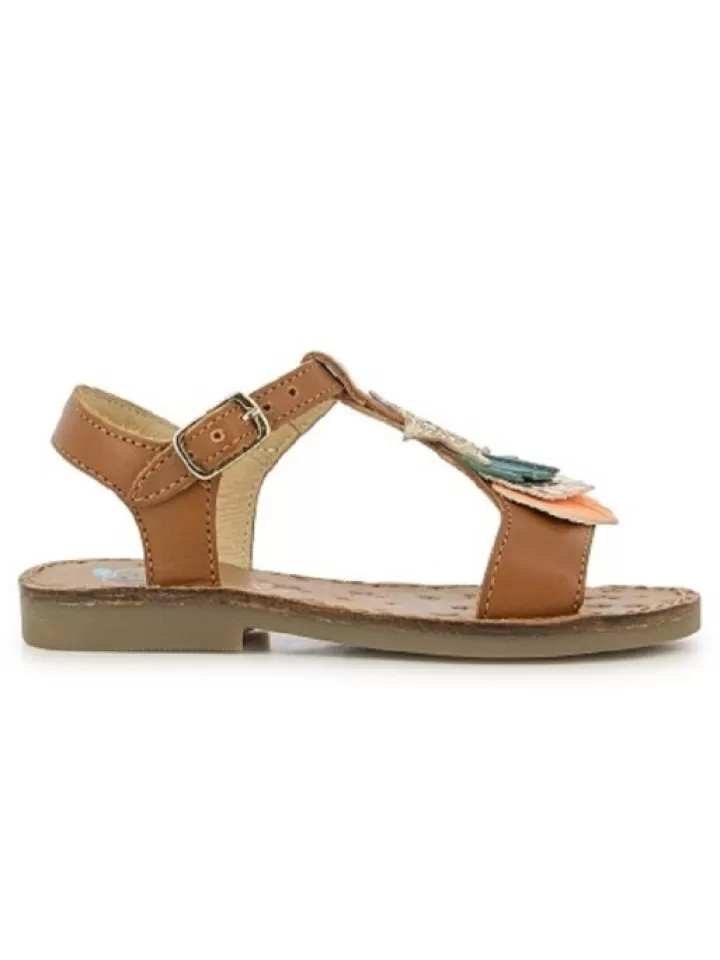 Sale Shoo pom Sandales Fille Happy Kid Camel
