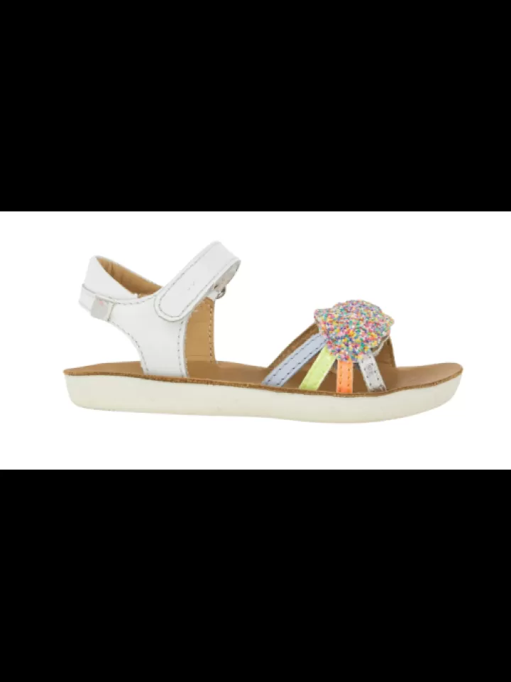 Store Shoo pom -Sandales Fille Goa Multi White Blanc