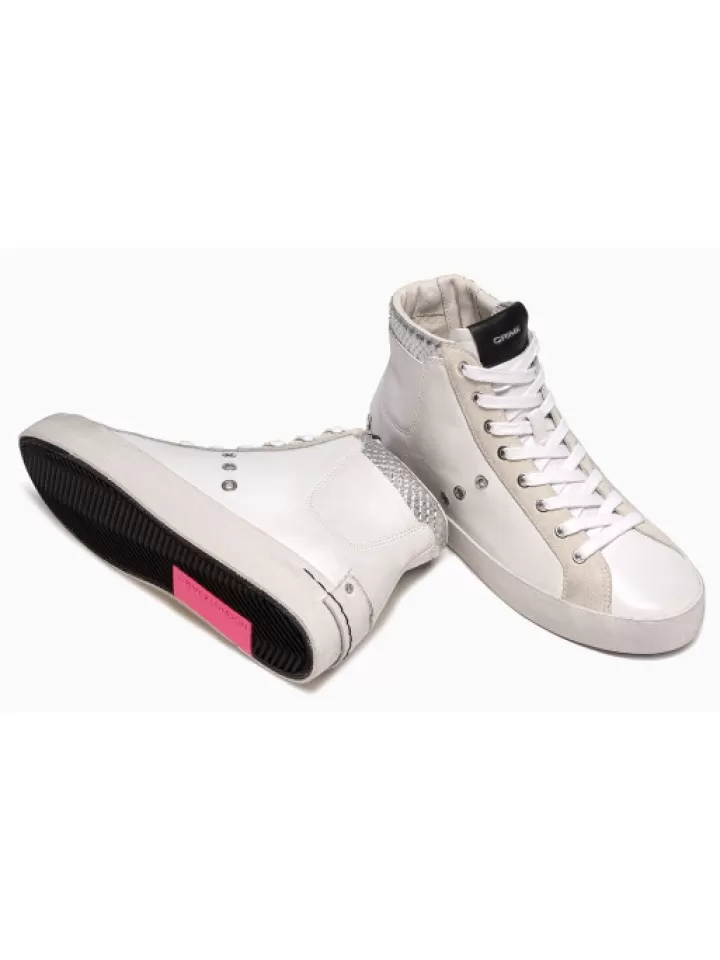 Flash Sale Crime London Sneakers High Top Heritage White- Blanc