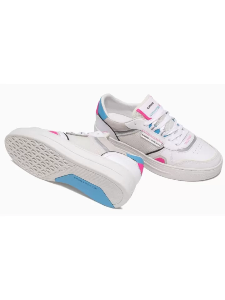 Best Crime London Sneakers Low Top Off Court Multicolor- Blanc